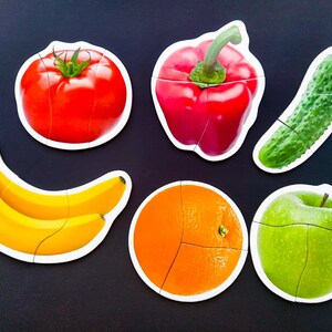 6 piece set included:
●apple
●banana
●orange
●tomato
●pepper
●cucumber