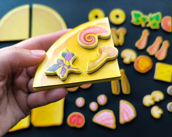 Pizza Magnet Spielzeug Set: Pretend Play Essen, Lernspielzeug