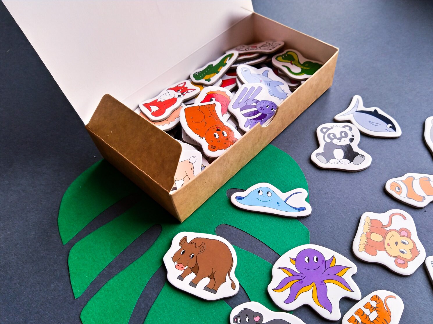 30 Magneti Frigo Per Bambini Piccoli 1-3 Anni, Gomma Morbida Animali, Giocattoli Educativi