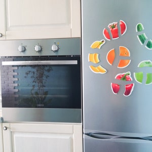magnets on the fridge