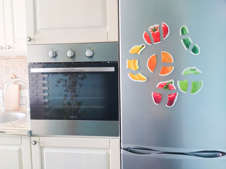 magnets on the fridge