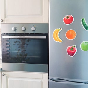 magnets on the fridge
