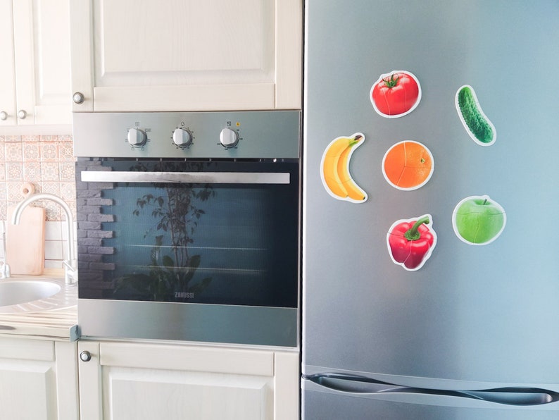 magnets on the fridge