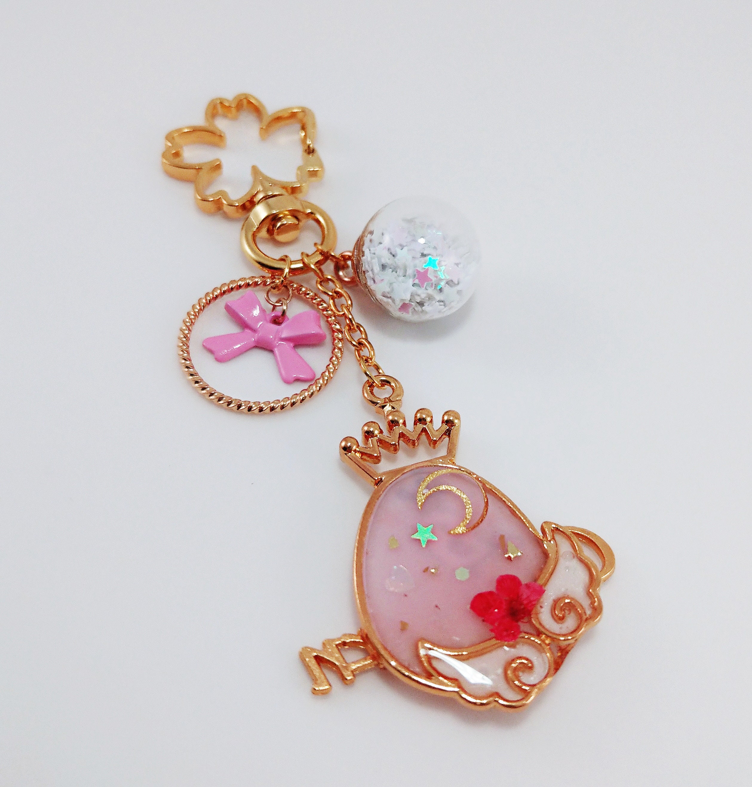 Gold Plated Zodiac Purse Charm UV Resin Zodiac Bag Charm UV Etsy