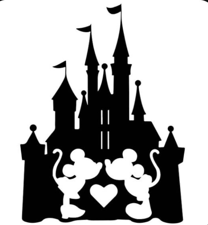 Mickey And Minnie Mouse Kissing Silhouette Mickey And Minnie Mouse Kissing Silhouette