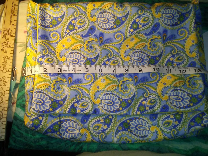 School Bag Yellow Polka Dots Messenger Bag Blue Flowers crossbody Casual bag