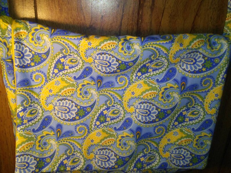 School Bag Yellow Polka Dots Messenger Bag Blue Flowers crossbody Casual bag