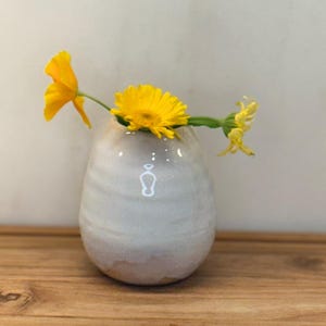 Handmade Stoneware Bud Vase. READY TO SHIP.