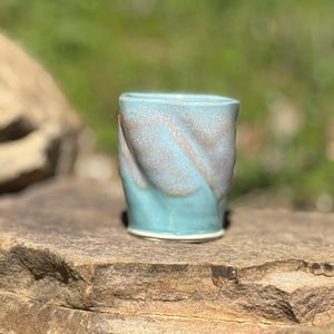 Driftwood Tumbler – Handmade Ceramic Whiskey & Wine Cup.  READY TO SHIP.