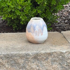 Handmade Stoneware Bud Vase. READY TO SHIP.