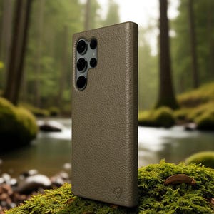 Italian Leather Samsung Galaxy S25 Ultra Case: Slim Minimalist Design
