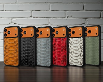 Python Leather iPhone 17 Pro Max Case: Handmade Exotic Skin Cover