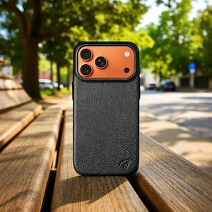 Leather Case for Apple iPhone 17 Pro Max  – Handmade Genuine Italian Leather Back Cover