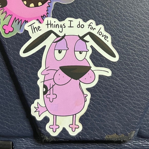 Courage the Cowardly Dog Catchphrase sticker