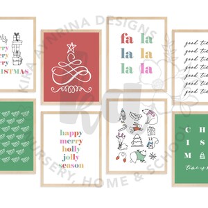 Christmas Bundle Printable Set A | Christmas Prints | Christmas Posters | Digital Download Print