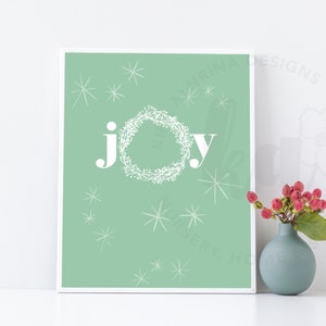 Christmas Joy Printable | Christmas Print | Christmas Poster | Digital Download Print