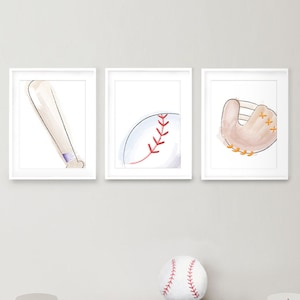 Baseball Nursery Art - Printable Nursery Art - Baseball Bedroom Decor - Kid&#39;s Sports Bedroom - Boy&#39;s Room Baseball Art - Kid&#39;s Baseball Art