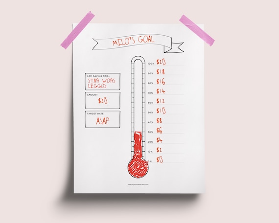 Money Saving Chart For Kids