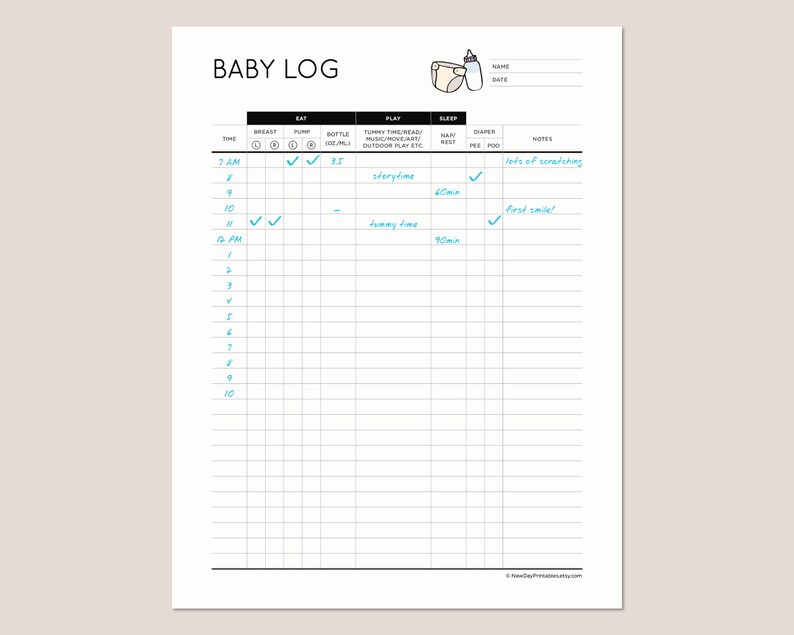 baby tracker newborn log baby tracker newborn log