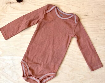 rust colored baby onesie