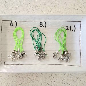 10 Stück Lanyard Kordeln Mit Karabiner - DIY Schlüsselanhänger Zubehör Schwarz