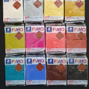 FIMO LEATHER EFFECT 57 g (2 oz) Polymer Clay - Choose your colour