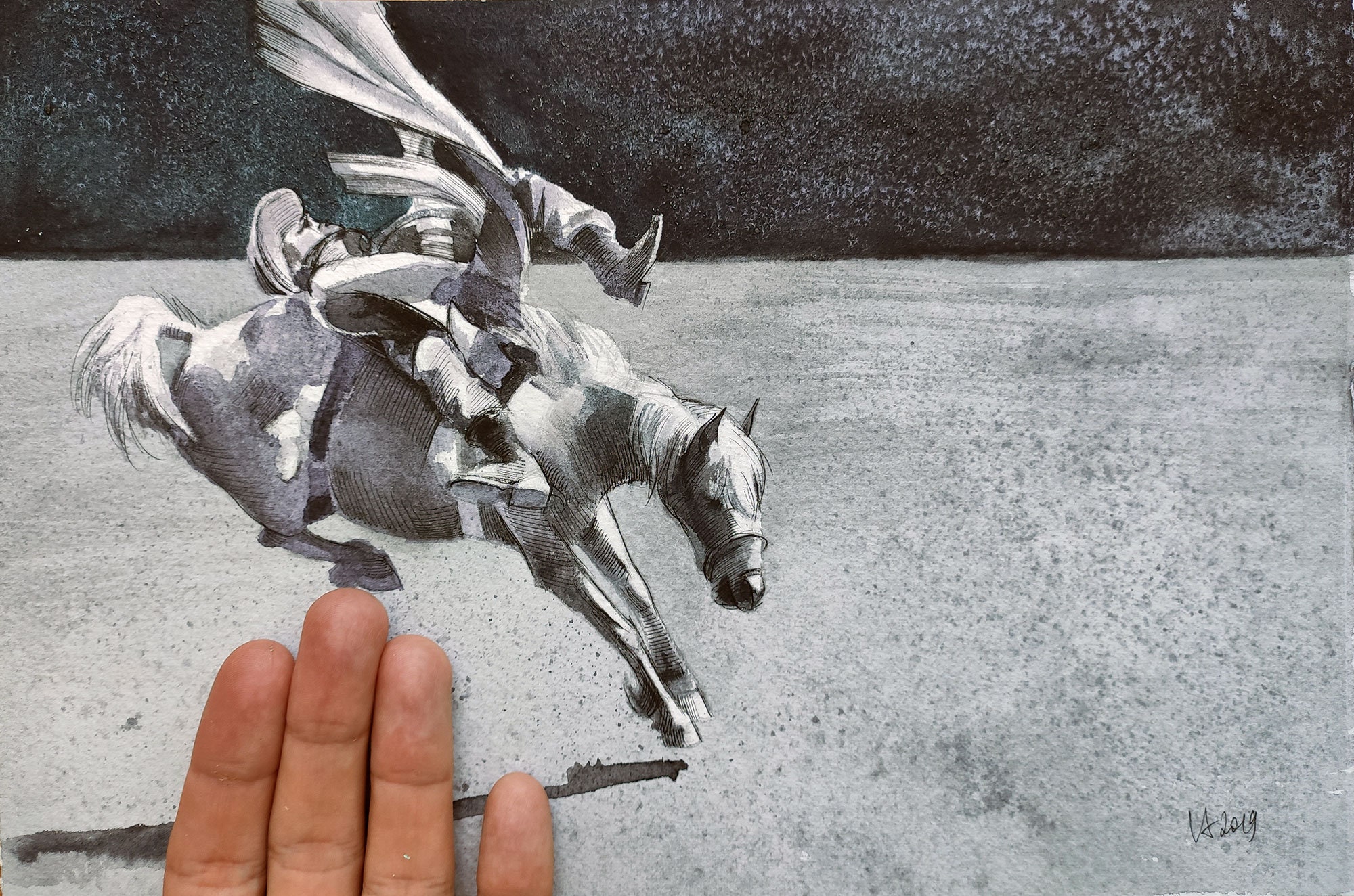 Amerikanische Cowboy Wild Pferd Dashing Cowboy Rodeo Brumby | Etsy