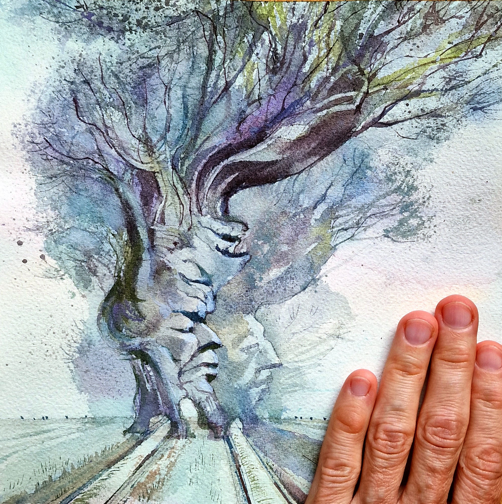 Surrealism Art Unreal Landscape Imaginary Nature Strange Trees ...
