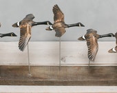 Canada Goose - Flying- 22 quot L Hand Carved Wooden Birds