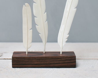 Feather Stand - iron wood