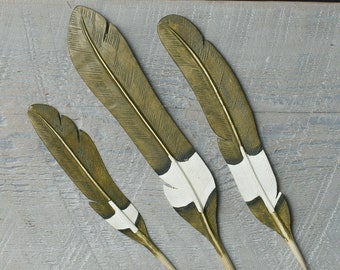 Night Hawk- Hand Carved Wooden Feathers