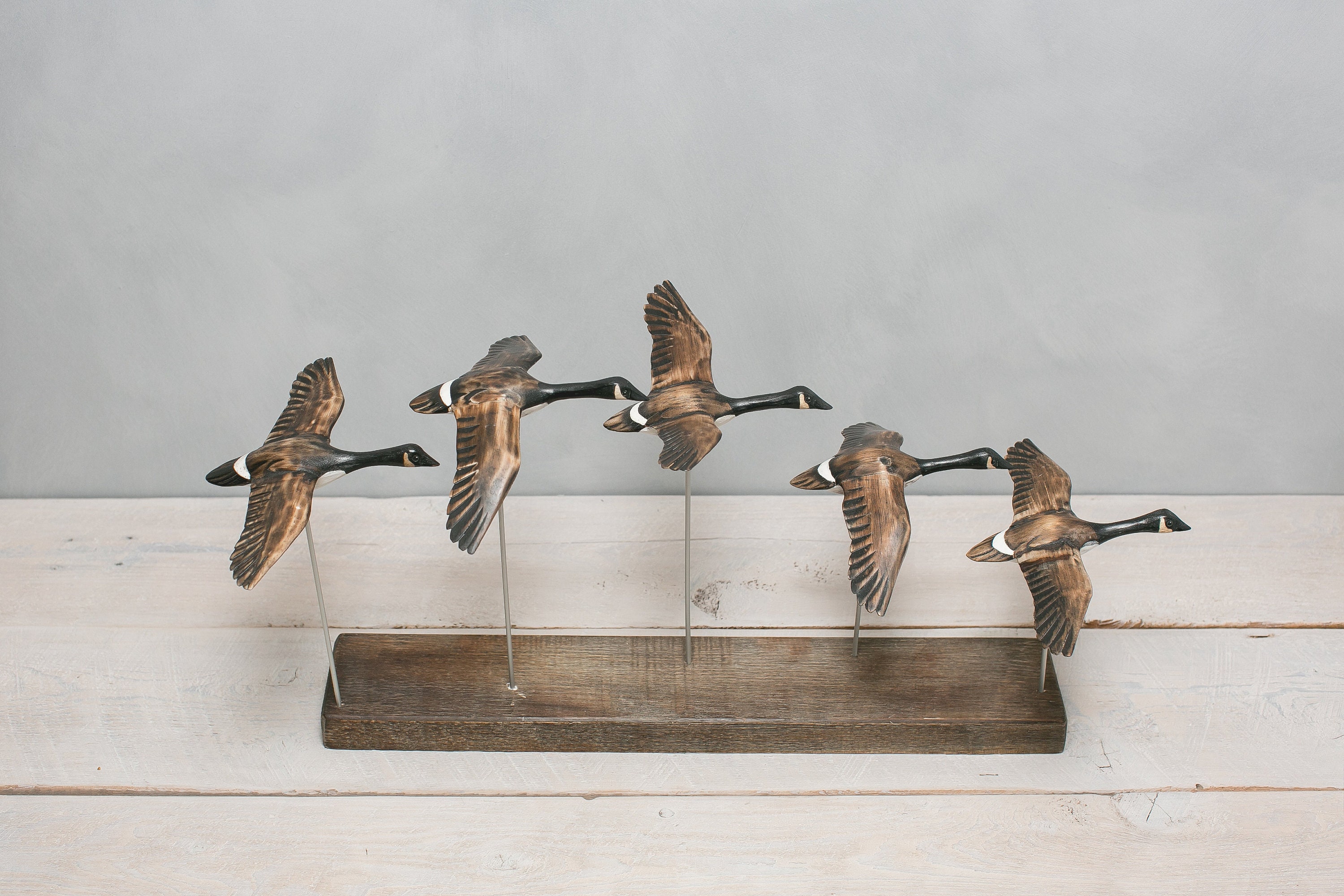 バードカービング　デコイ  カナダ雁 Canada Goose - Flying- 22