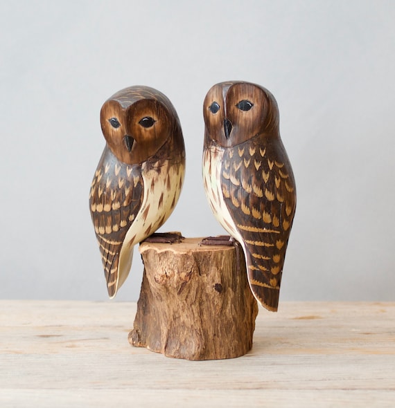 Hand Carved Wooden Owl (MEB) TB Hand Carved Wooden Owl (MEB) TB
