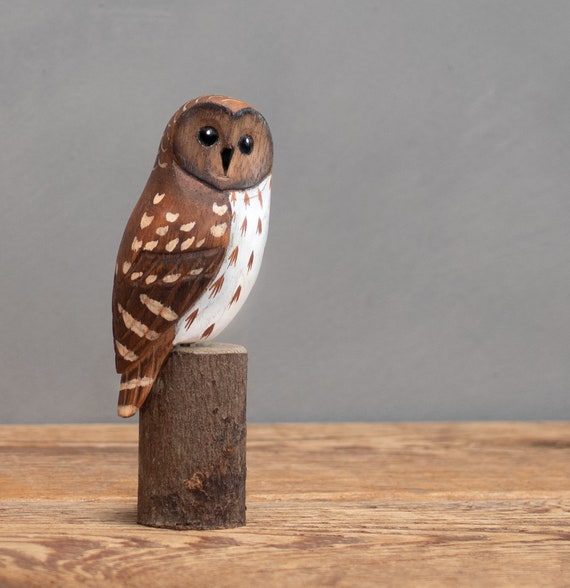 Hand Carved Wooden Owl (MEB) TB Hand Carved Wooden Owl (MEB) TB