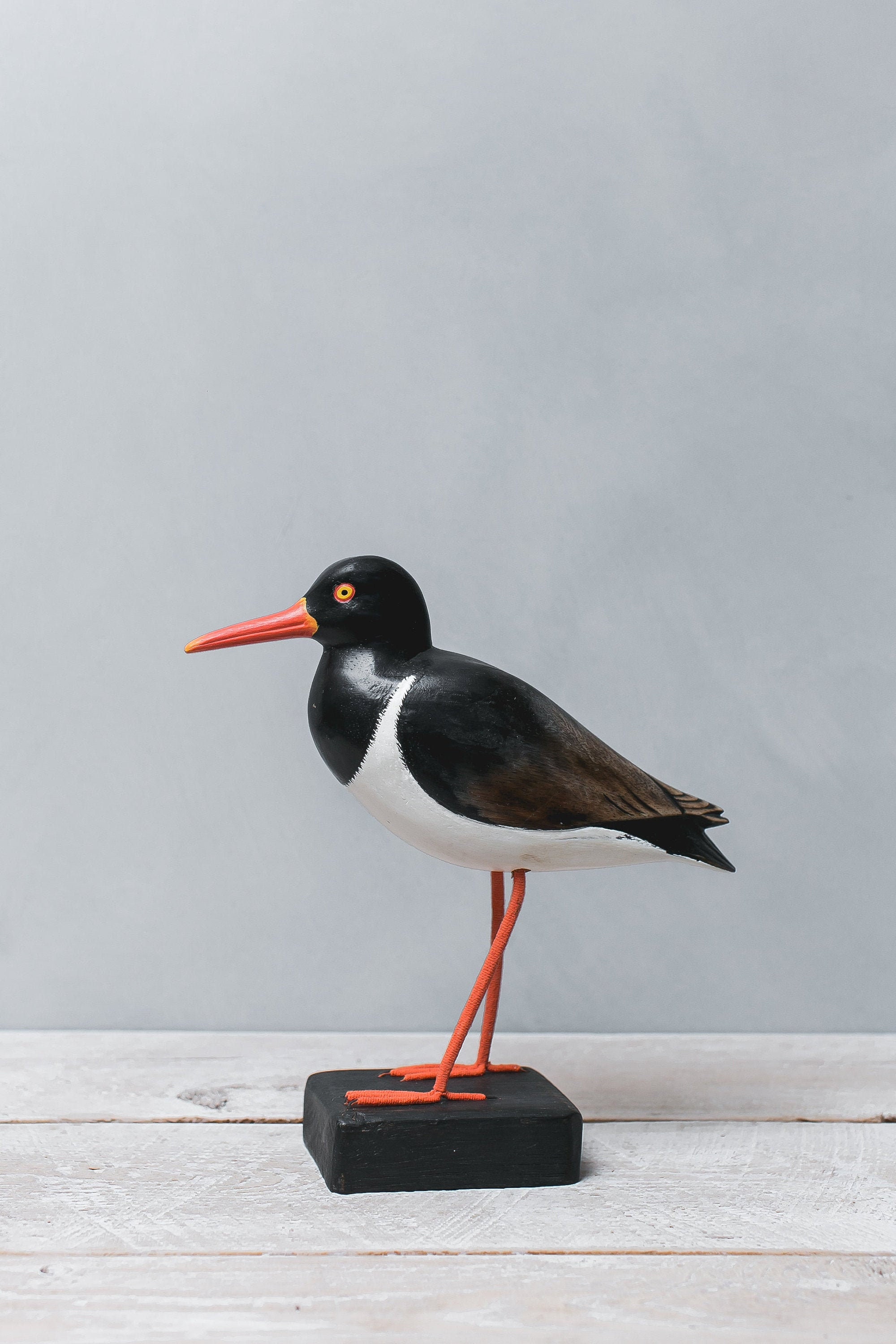 Hand Carved Wooden American Oystercatcher – 10