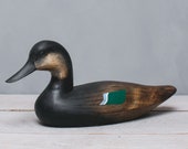 Blue Winged Teal - 13.5 quot L. Hand Carved Wooden Decoy Duck