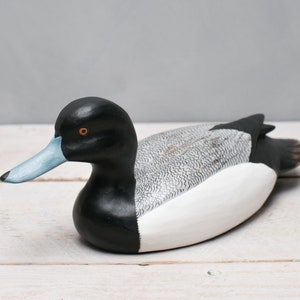 Scaup Duck - Hand Carved Wooden Decoy Duck