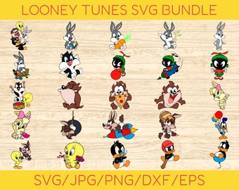 Looney Tunes Baby SVG/PNG Bundle, Looney Tunes Character, Looney Tunes Digital Download