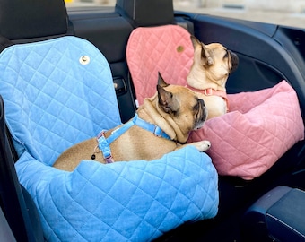 Asiento de coche para perro, asiento de viaje para perro, asiento para perros, transportador de viaje para mascotas, bolsa de viaje para perros, asiento para mascotas, transportador para perros, cama, asiento de coche para perros