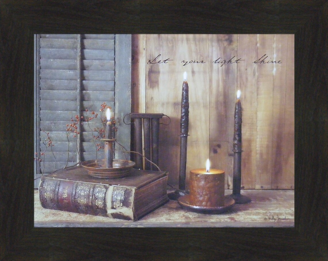 Let Your Light Shine by Billy Jacobs 16x20 Candles Country | Etsy
