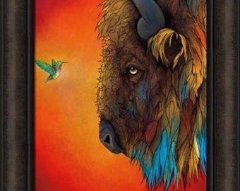 MOJO American Bison Wildlife Figure - Realistic Buffalo Animal Model For Play & Collection