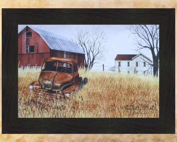 Grandad's Old Truck by Billy Jacobs 16x22 Barn Farm House Rusty