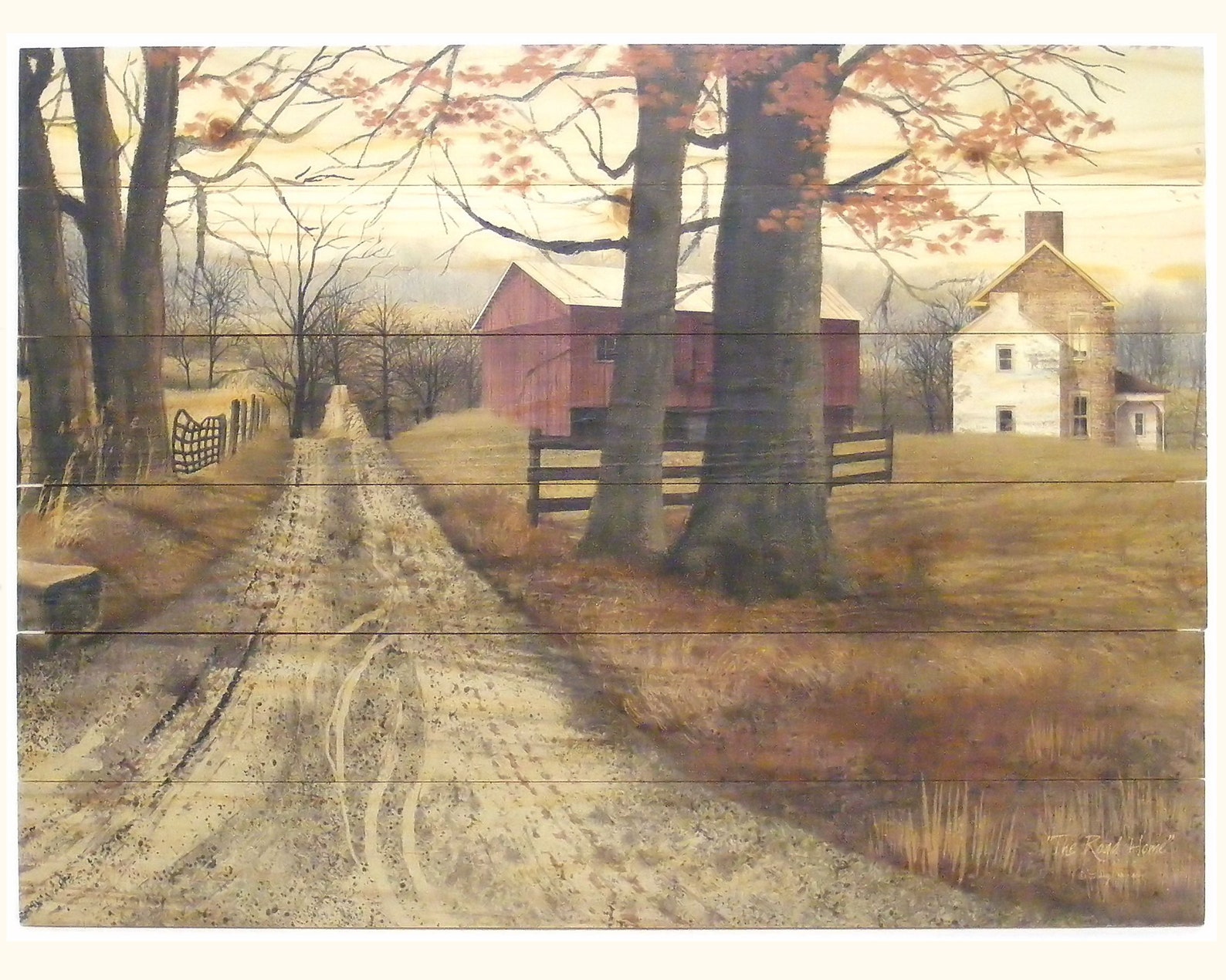 The Road Home by Billy Jacobs 18x24 Solid Wood Pallet Etsy