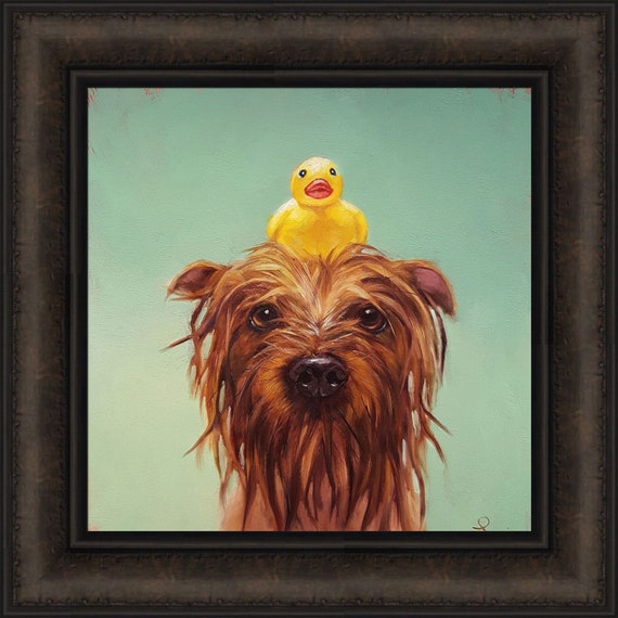 Dog bath wall art online