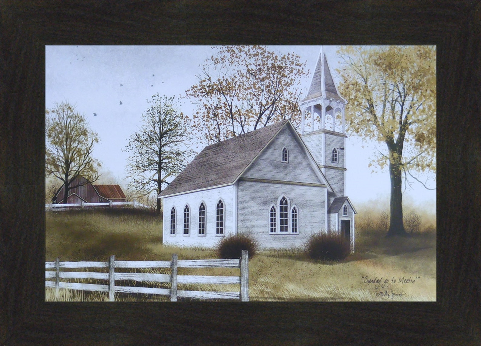 Sunday Go to Meetin' by Billy Jacobs 16x22 Country Church - Etsy