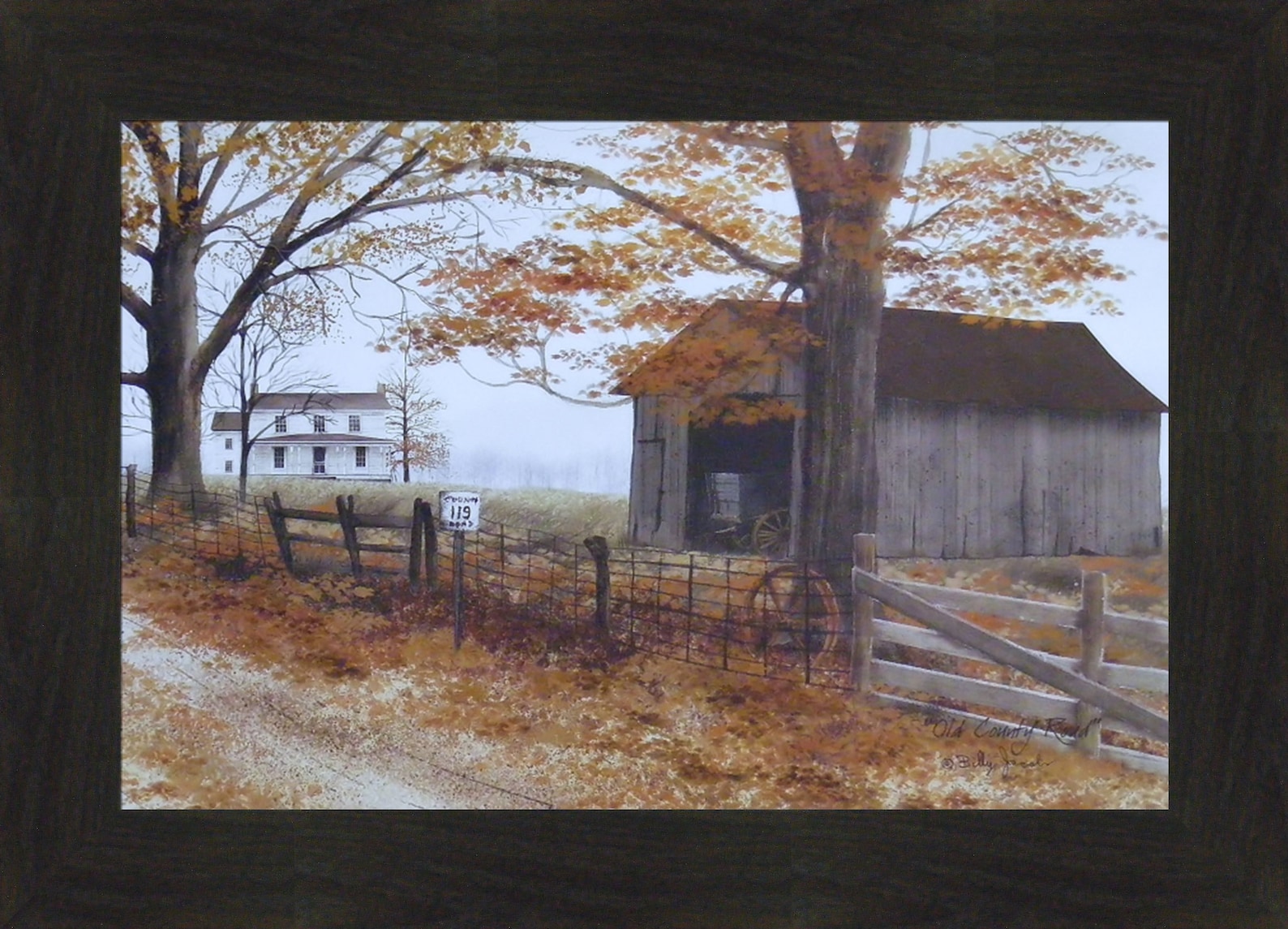 Old County Road by Billy Jacobs 16x22 Country House Landscape - Etsy