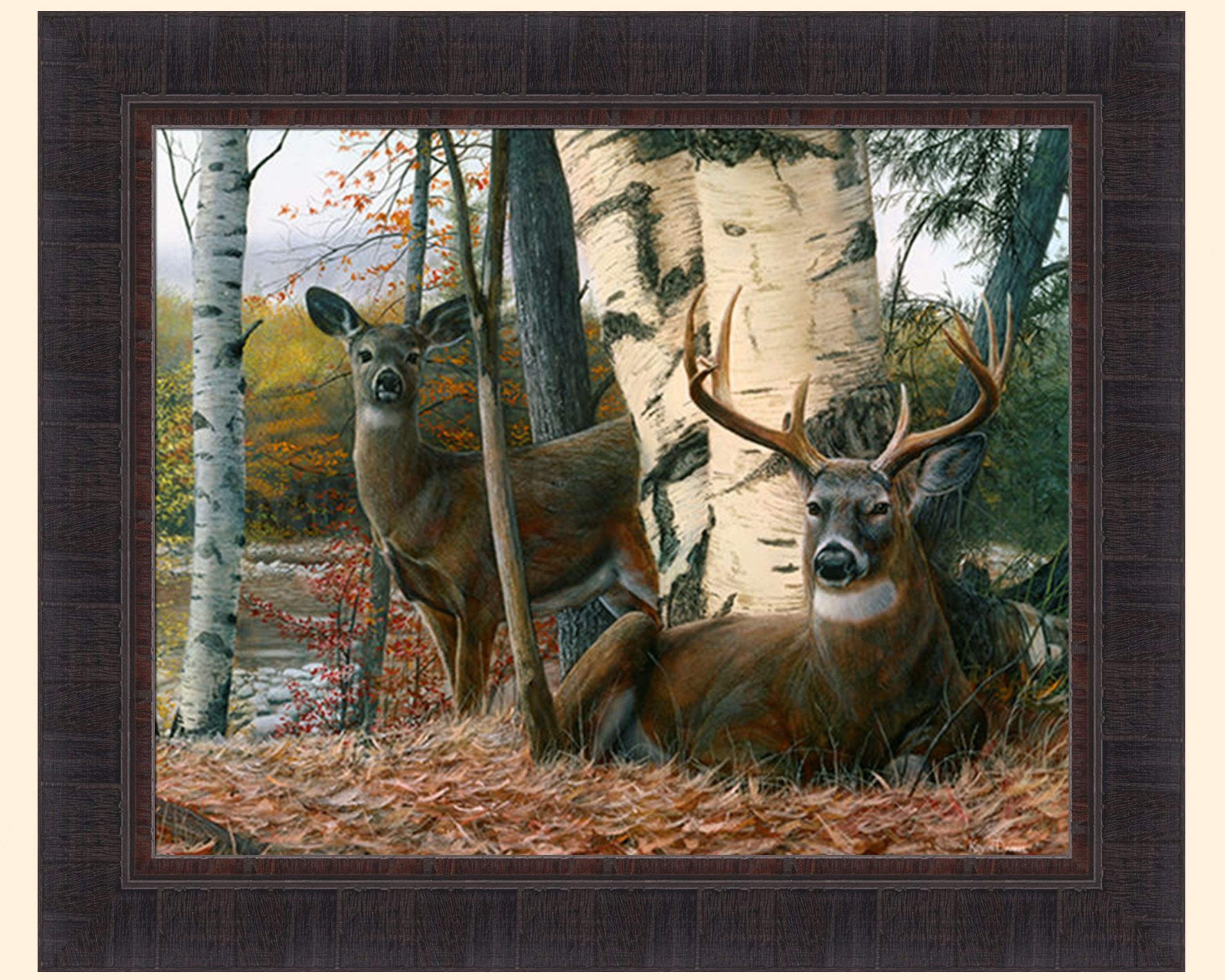 Dove、Lake Afternoon、希少画集画、新品額付 Mourning Dove Print (8x8 inches) – Leah Gardner Art