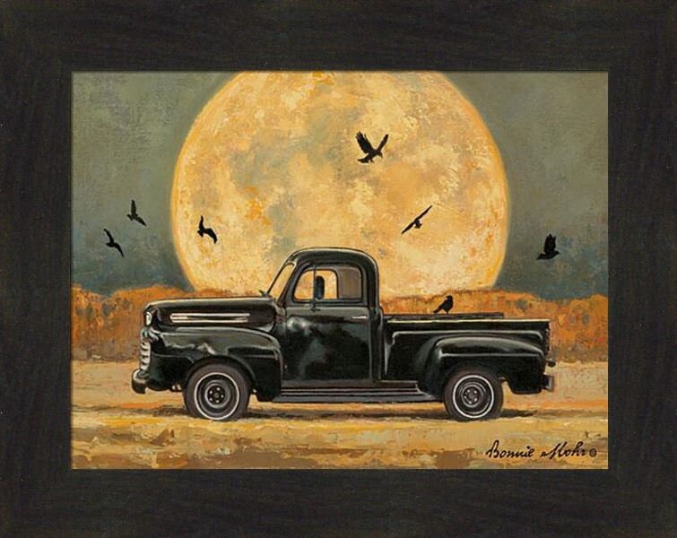 Harvest Moon by Bonnie Mohr 16x20 Vintage Classic Ford Pickup Truck ...