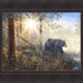 Shadow in the Mist by Jim Hansel 17x21 Black Bear Forest Trees - Etsy