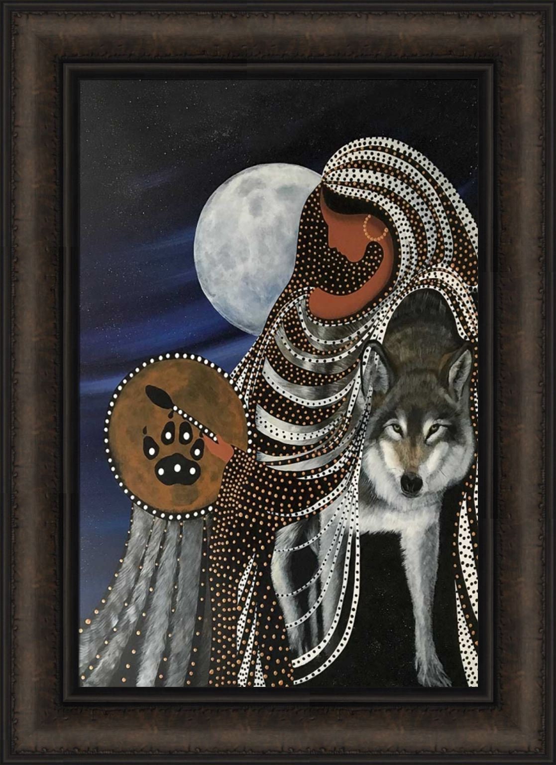 Shape Shifter by Betty Albert 16x22 Native American Indian Woman